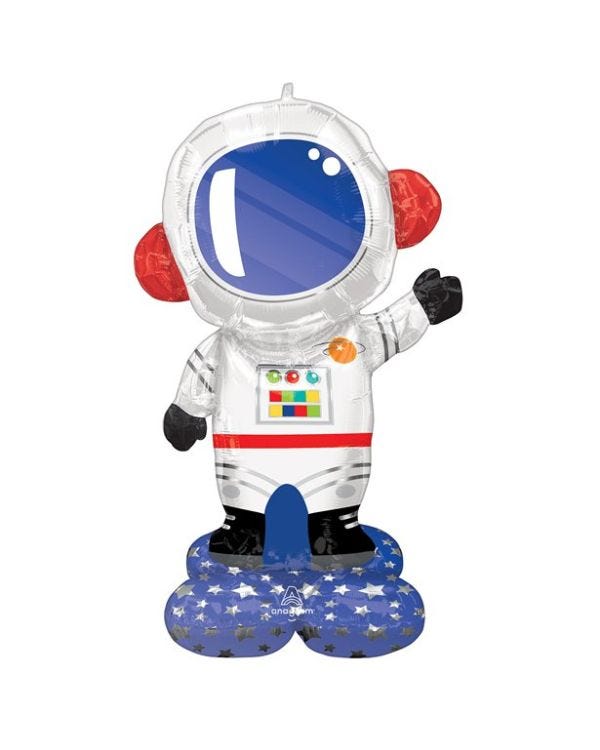 Astronaut Air Fill Giant Foil Airloonz Balloon - 57&quot;