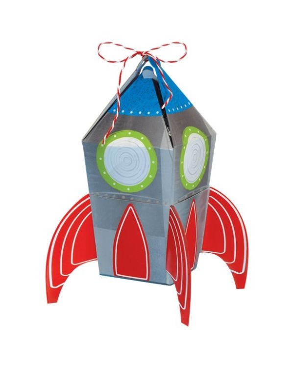 Blast Off Birthday Favour Boxes (8pk)