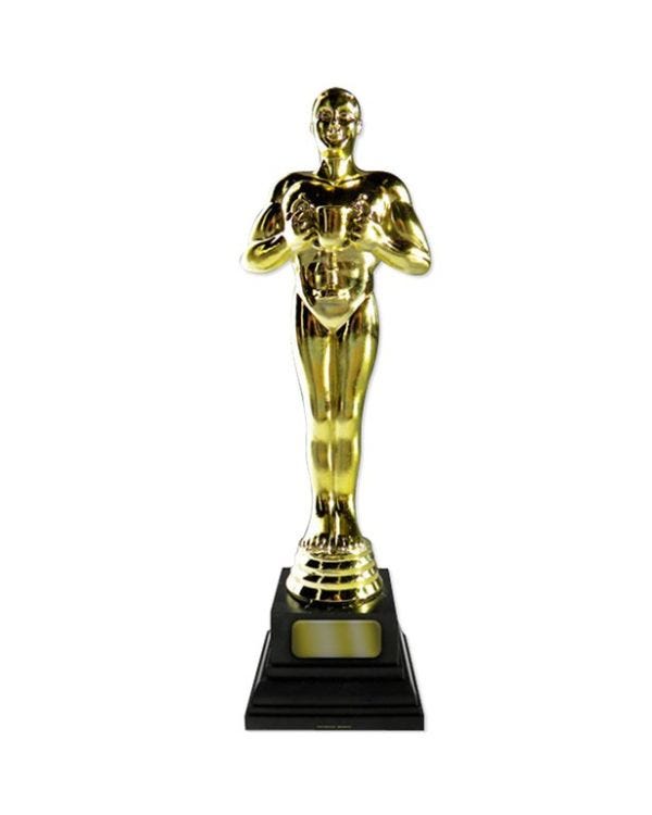 Giant Hollywood Awards Night Golden Statue Cardboard Cutout - 180cm x 54cm