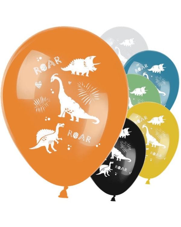Dinosaur Roars Latex Balloons - 13&quot; (6pk)
