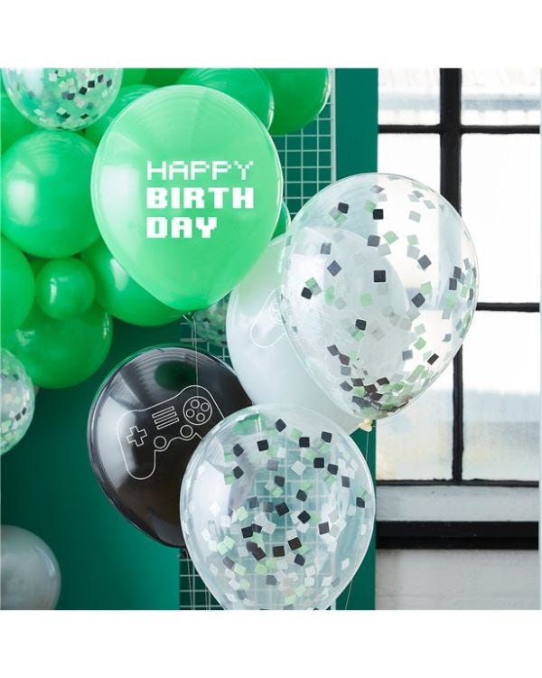Gamer Latex Balloons - 12&quot; (5pk)