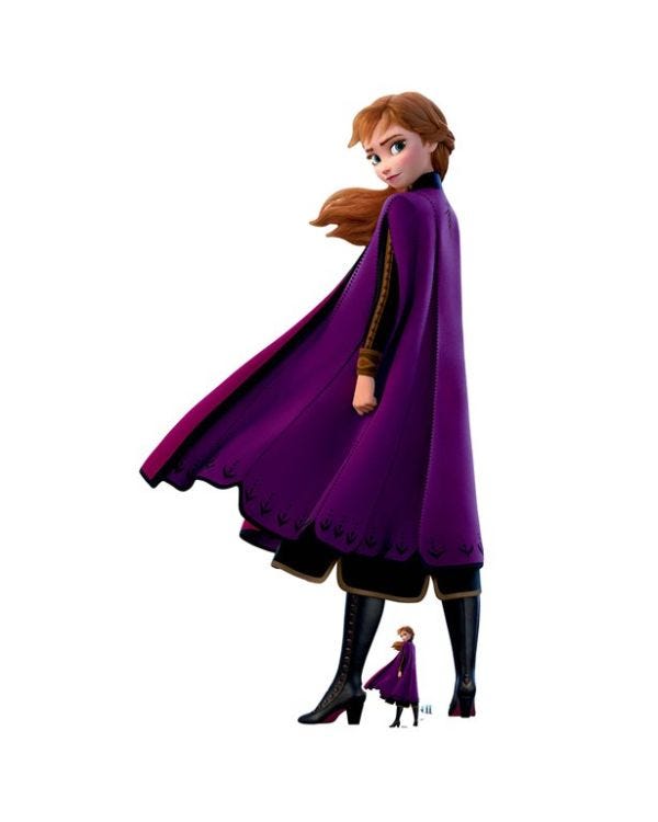 Frozen 2 Princess Anna Cardboard Cutout - 169cm x 91cm