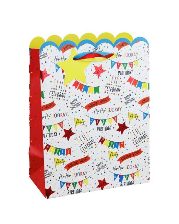 Birthday Banner Large Gift Bag
