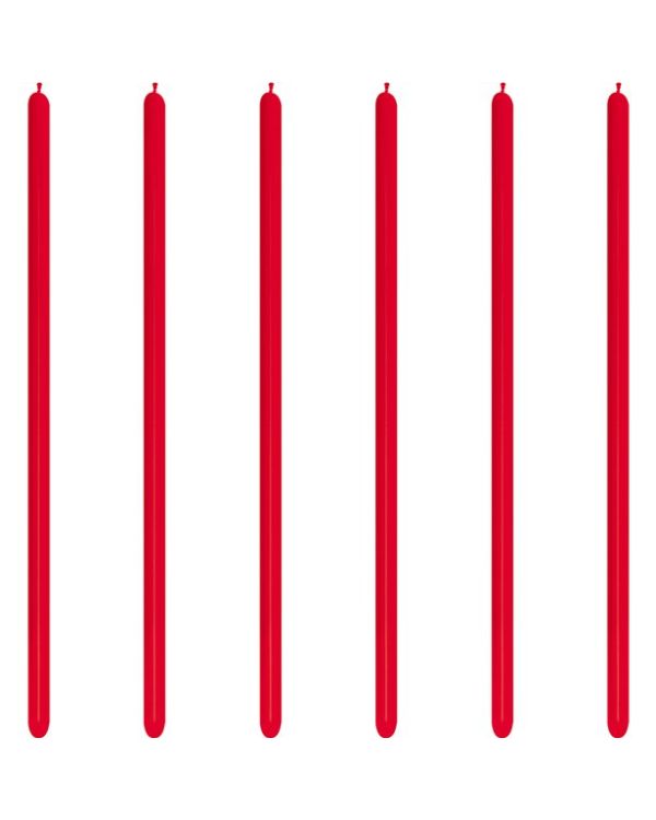 Red Modelling Balloons - 260 Latex (100pk)