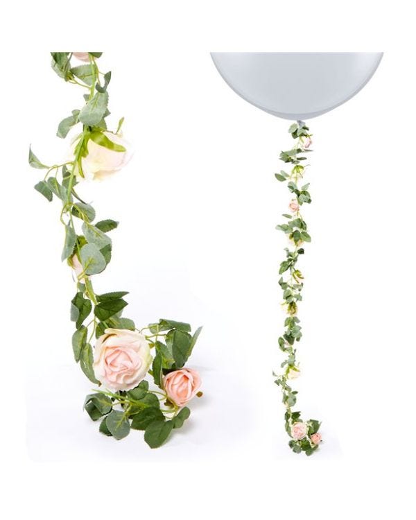 Light Pink Rose Garland - 1.75m