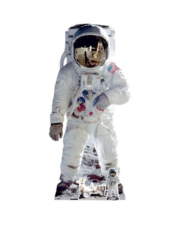 Buzz Aldrin Astronaut Cardboard Cutout - 187cm x 87cm