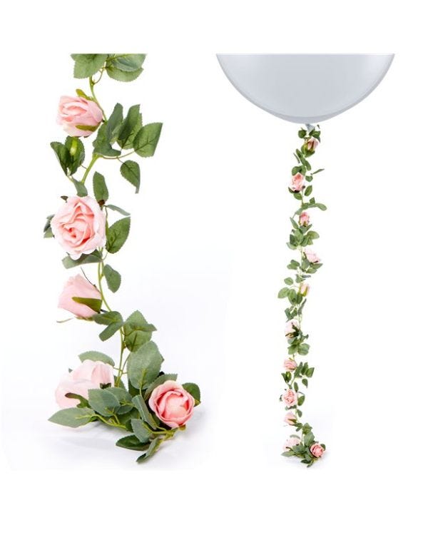 Pink Rose Garland - 1.75m