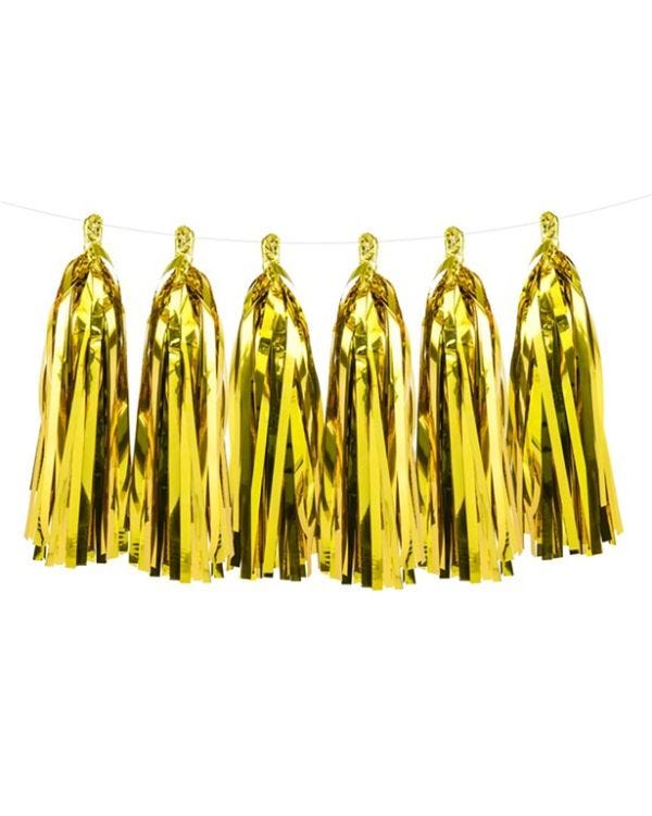 Gold Tassel Garland Decoration - 1.5m