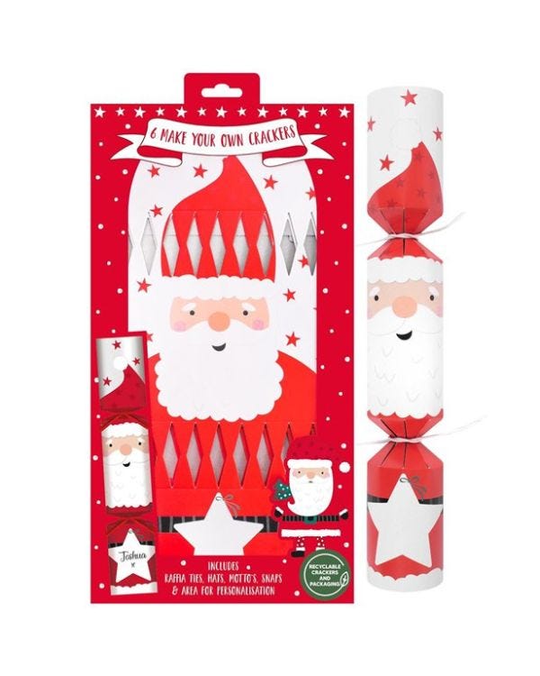 Make Your Own Santa Crackers - 30cm (6pk)