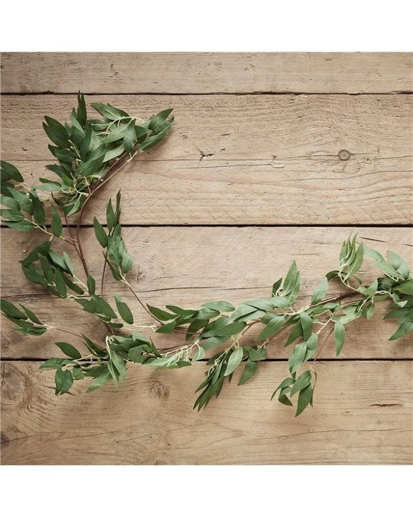 Green Ruscus Foliage Artificial Garland - 1.8m