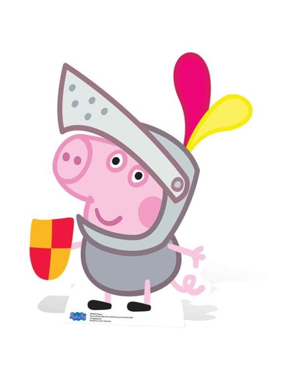 George Pig Peppa Pig Cardboard Cutout - 79cm x 68cm