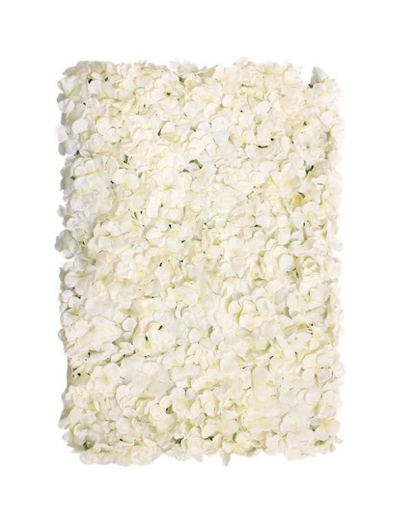Cream Hydrangea Flower Wall - 40 x 60cm