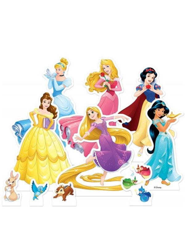 Disney Dream Big Princess Table Toppers Cardboard Cutouts (10pk)
