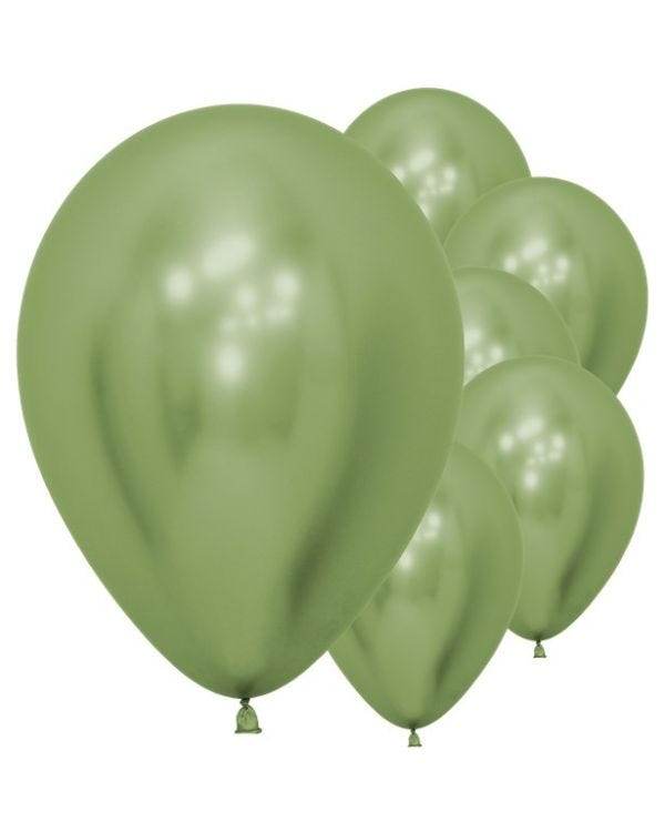 Lime Green Reflex Balloons - 12&quot; Latex (50pk)