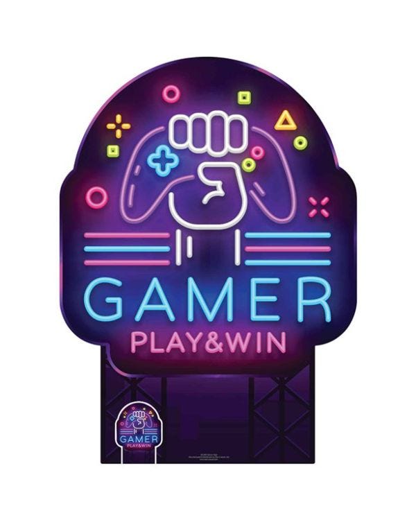 Gamer Sign Cardboard Cutout - 135cm x 99cm