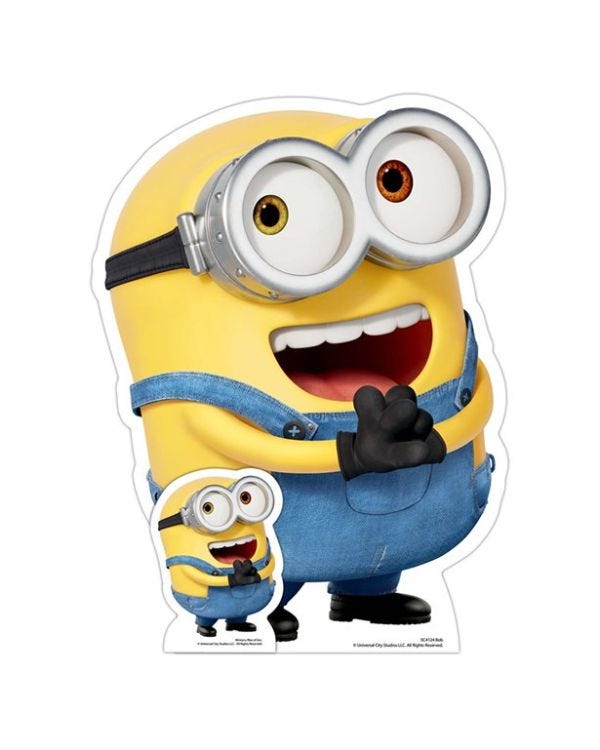 Minions 2 Bob Happy Mini Cardboard Cutout - 62cm