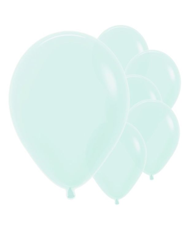 Pastel Matte Green Balloons - 12&quot; Latex (50pk)