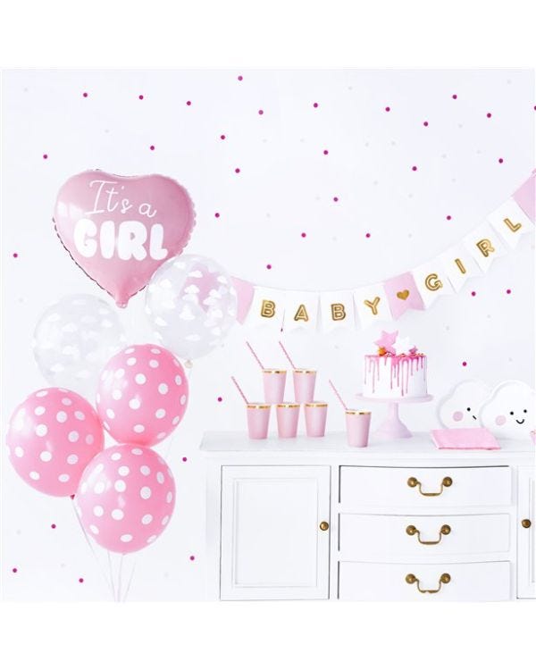 It&#039;s A Girl Baby Shower Party Set
