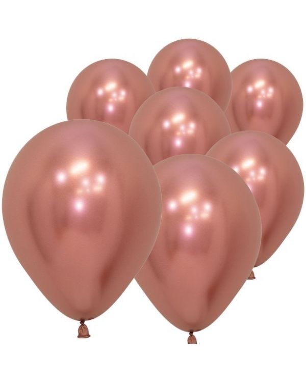 Rose Gold Reflex Balloons - 5&quot; Latex (50pk)