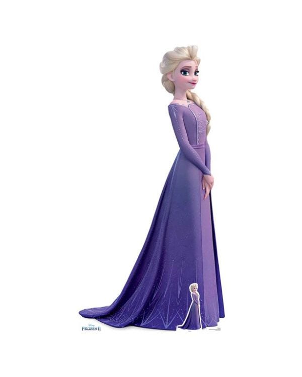 Frozen Elsa Cardboard Cutout - 181cm x 93cm