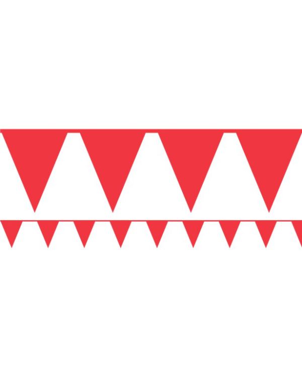 Red Paper Bunting - 4.5m