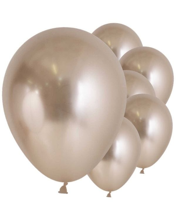 Reflex Champagne Latex Balloons - 12&quot; (50pk)