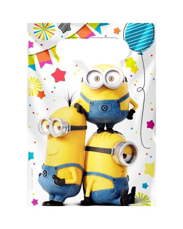 Minions Paper Lootbags (8pk)