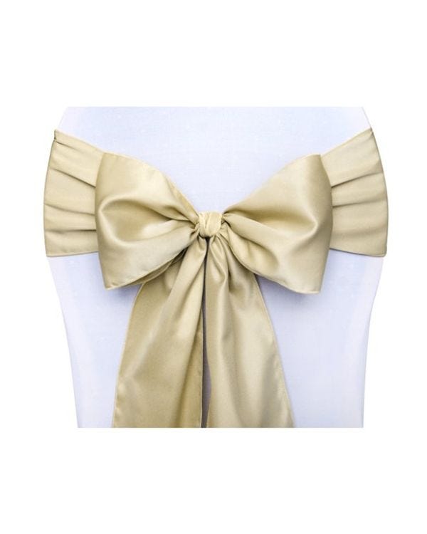 Gold Chair Sashes - 2.7m (10pk)