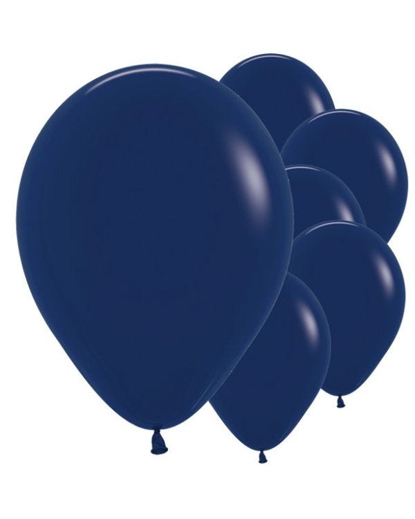 Navy Blue Balloons - 12&quot; Latex (50pk)