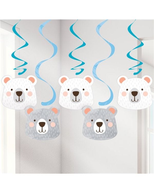 Birthday Bear Dizzy Danglers (5pk)