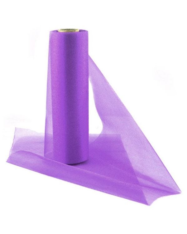 Purple Organza Sheer Roll - 25m