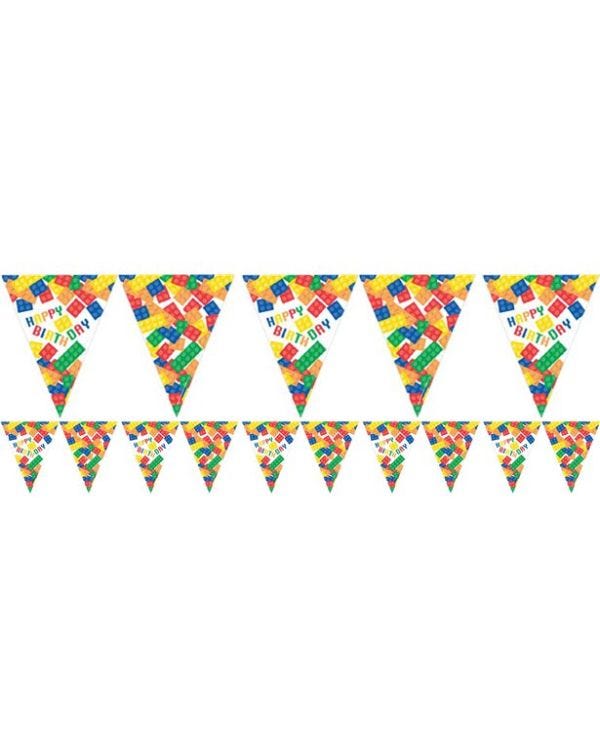 Block Party Paper Flag Bunting - 3.7m