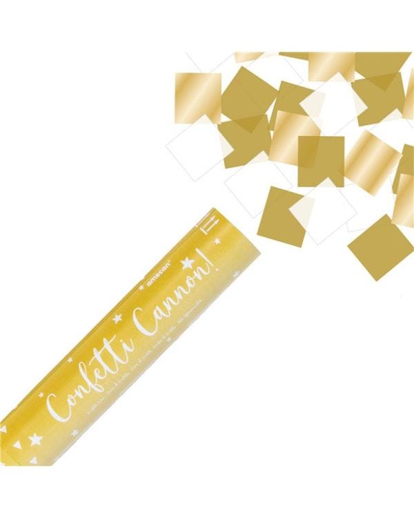 Metallic Gold Confetti Cannon - 24cm