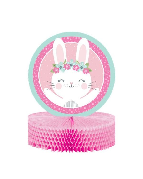 Birthday Bunny Honeycomb Centrepiece