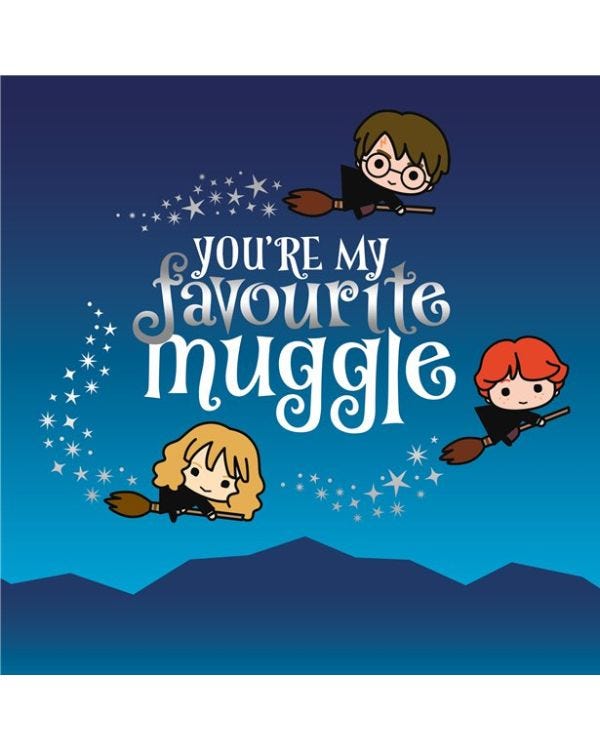 Harry Potter Muggle Birthday Card