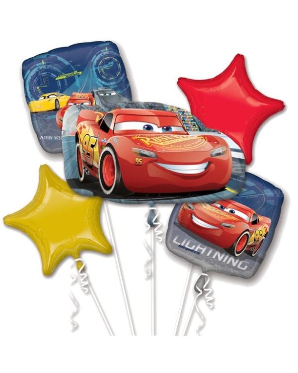 Cars Lightening McQueen Bouquet Balloons
