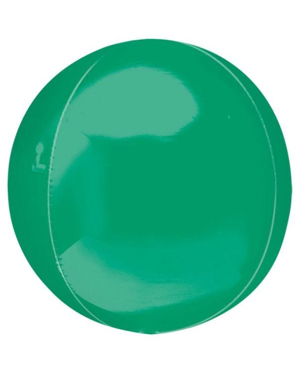 Green Orbz Balloon - 16&quot; Foil - Unpackaged (3pk)