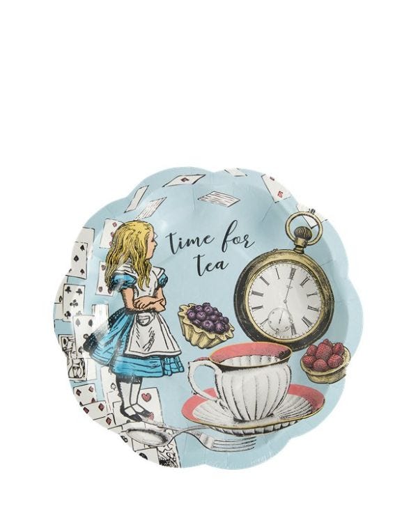 Truly Alice Paper Plates - 17cm (8pk)