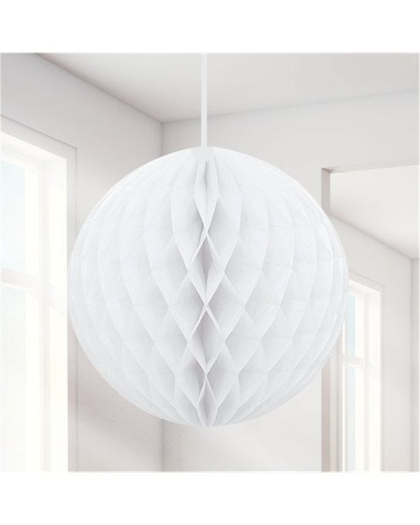 White Honeycomb Ball Decoration - 20cm