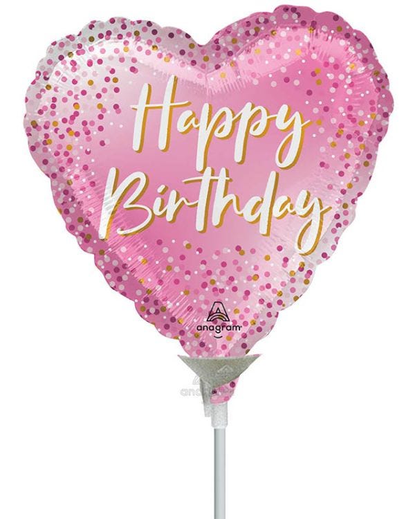 Happy Birthday Sparkle Mini Air-fill (Uninflated)