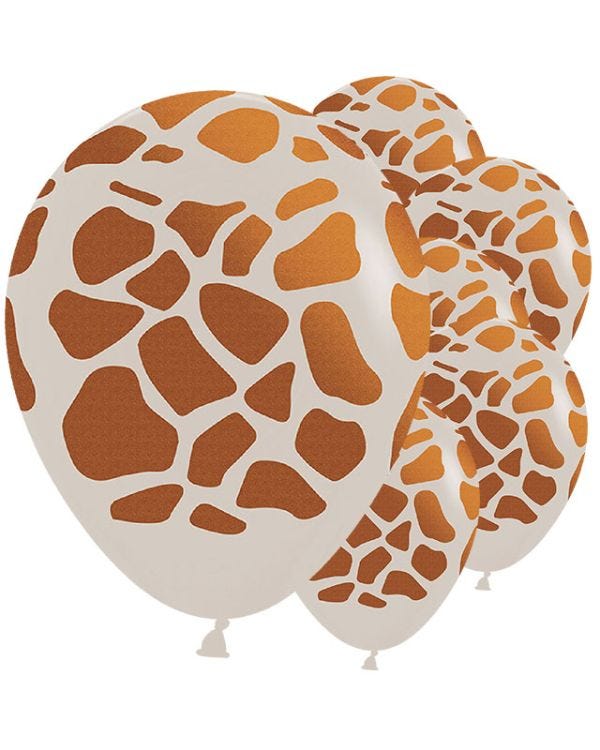 Giraffe Print Balloons - 12&quot; Latex (25pk)