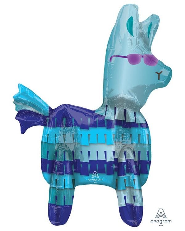 Battle Royal Llama Balloon - 17&quot; x 23&quot; Foil