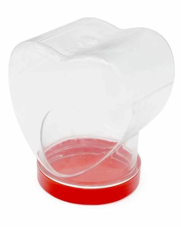 Heart Shape Jar with Red Lid - 500ml