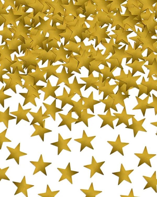 Gold Confetti Stars (30g)