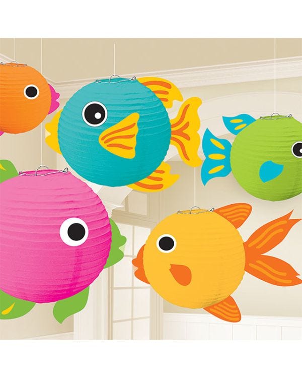 Fish Lanterns - 24cm (5pk)