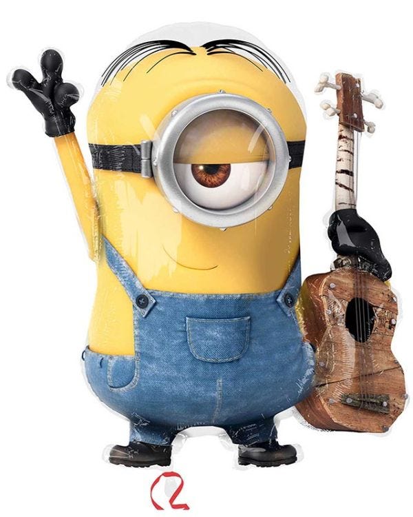 Minions Stuart Supershape Balloon - 26&quot; x 28&quot; Foil