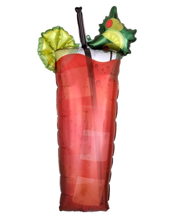 Bloody Mary Cocktail Supershape - 19&quot; x 37&quot; Foil