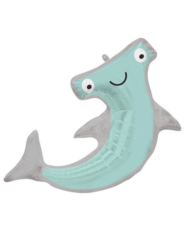 Hammerhead Shark Supershape Balloon - 41&quot; x 28&quot; Foil