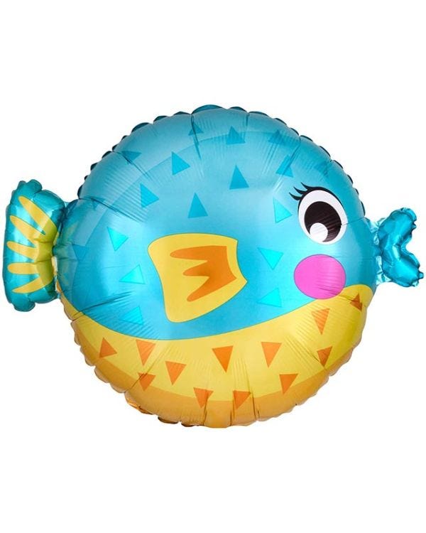 Puffer Fish Shaped Balloon - 19&quot; Foil