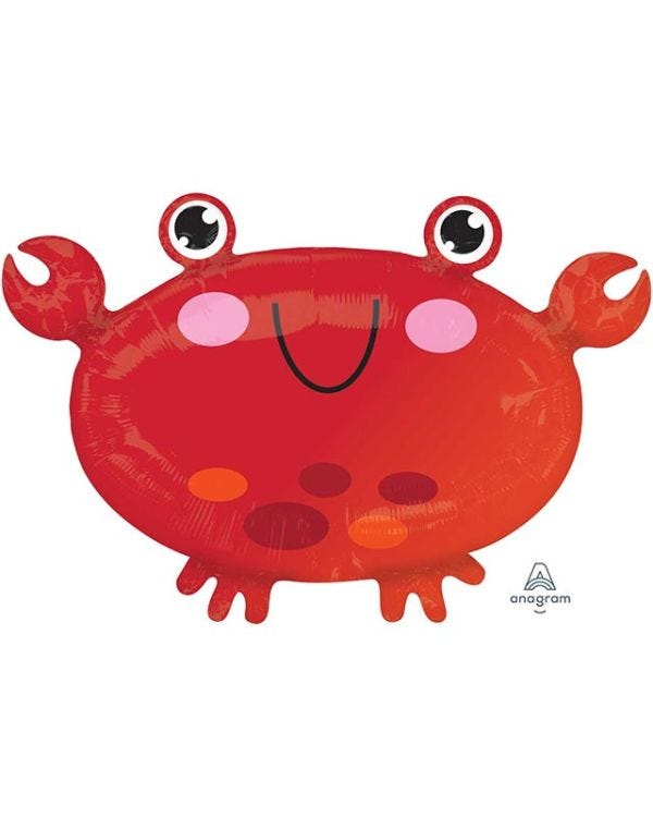 Crab Shaped Balloon - 22&quot; Foil